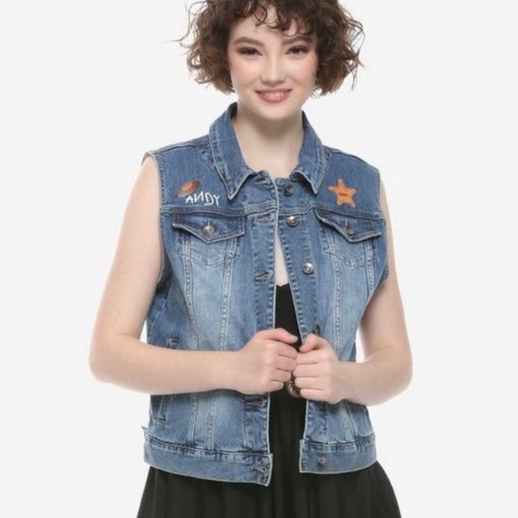 Disney Jackets & Blazers - Disney Pixar Toy Story Woody Denim Vest